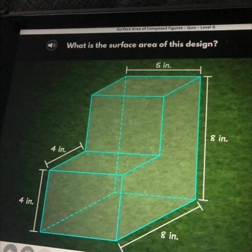 PLS HELP!! what is the surface area of this design? a) 288in b) 256in c) 96in d) 160in