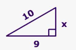 PLS HELP ASAP

Find the missing side of the right triangle. Round your answer to the nearest