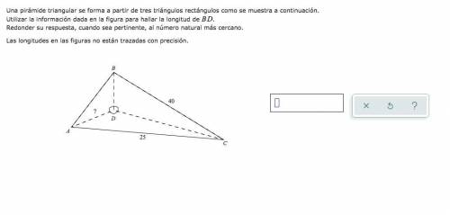 Help pls

Una pirámide triangular se forma a partir de tres triángulos rectángulos como se muestra