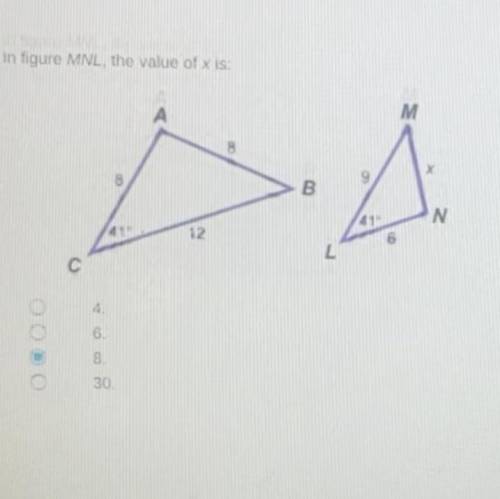 What is the value of x of MNL PLEASE HELP....