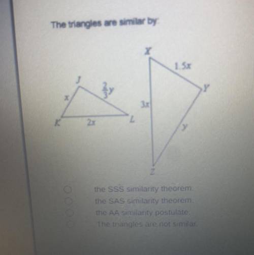 How are the triangles similar????? PLEASE