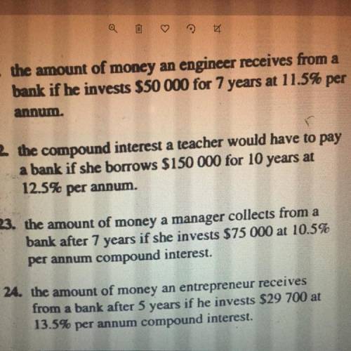 I need help with these the topic is compound interest and I will like step by step explanation if i