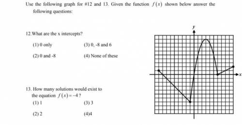 Help me with Question #12 and #13 based on the graph.