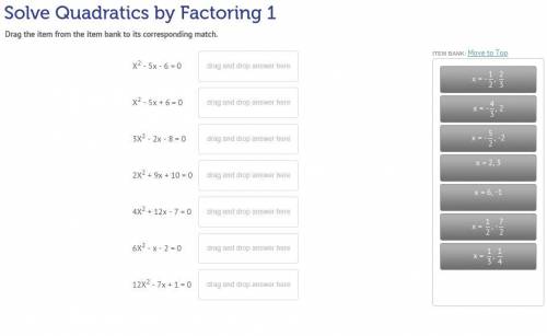 Need help quick
Solving Quadratics by Factoring 1