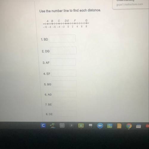 Please help!!! Use the number line to find each distance

(“you can just solve one so I can unders