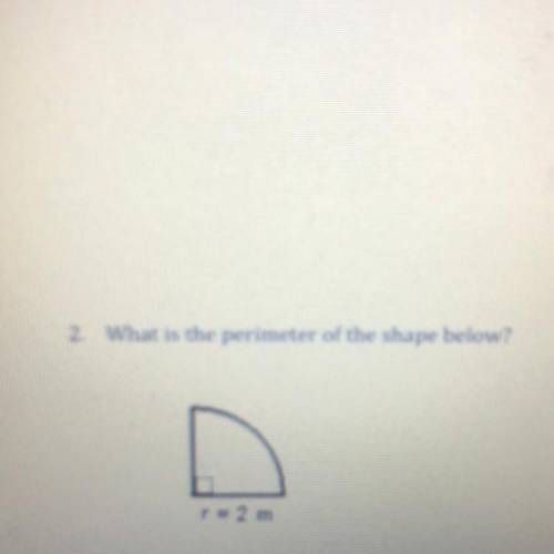 2 What is the perimeter of the shape below?
Solve & Answer
