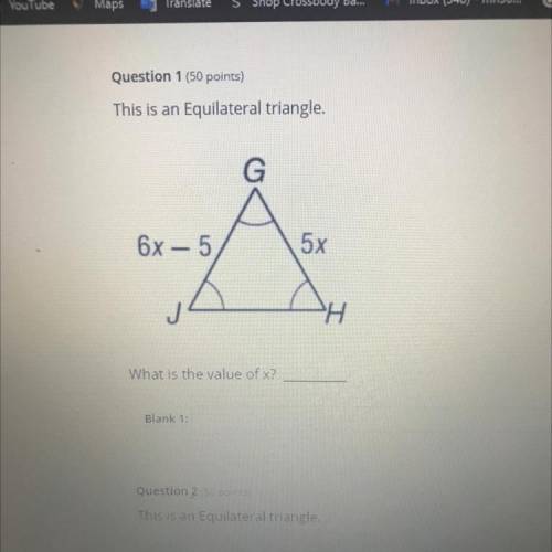 What is the value of x