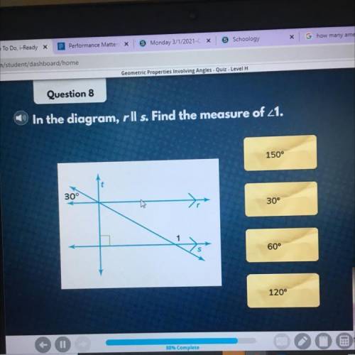 G how many amende

Ty.com/student/dashboard/home
Geometric Properties involving Angles. Quiz. Leve