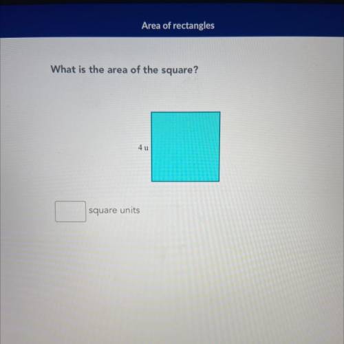 What is the area of the square?