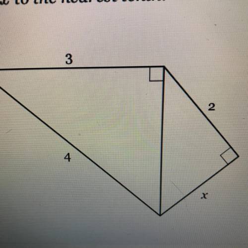 Find x and round to nearest tenth