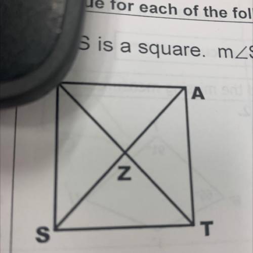 DOGS is a rhombus. mZ1 = 37º. Find m24.