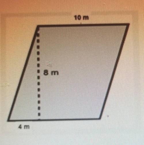 What is the area of the parallelogram?​