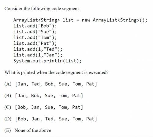 Consider the following code segment - 4