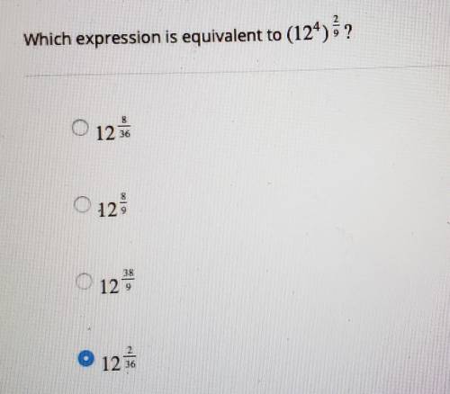Which expression is equivalent?​