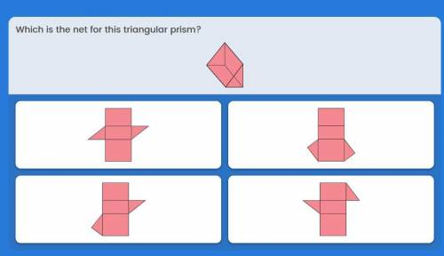Which is the net for this triangular prism?