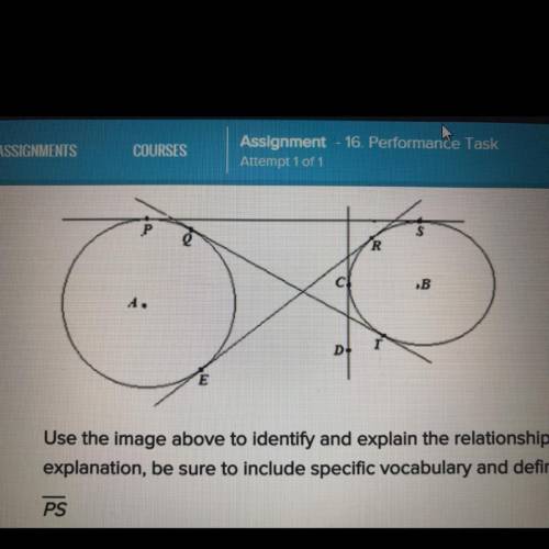 Use the image above to identify and explain the relationship between segments in circles A and B. I