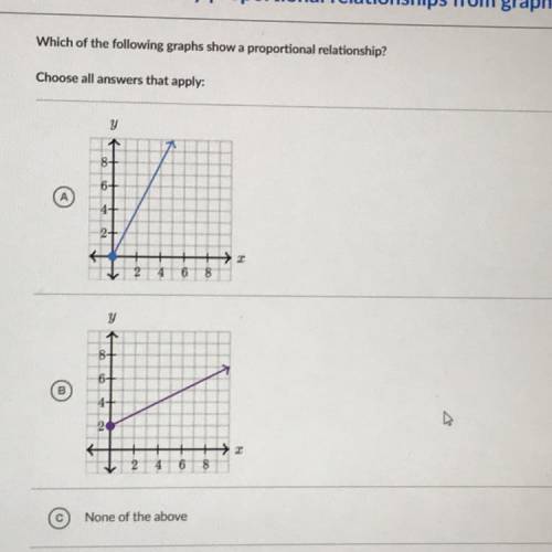 Which graph is proportional?