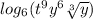 log_{6}(t^9y^6\sqrt[3]{y} )