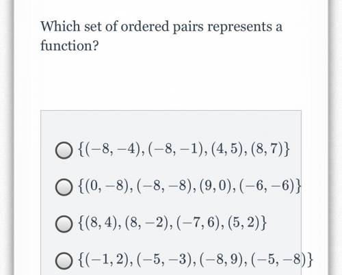 Which pairs represents a function