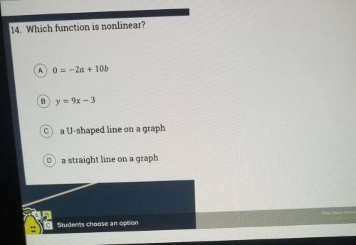 Which function is nonlinear ​