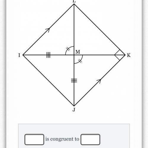 Identify two segments that are marked congruent to each other on the diagram below. ANSWER CORRECTL
