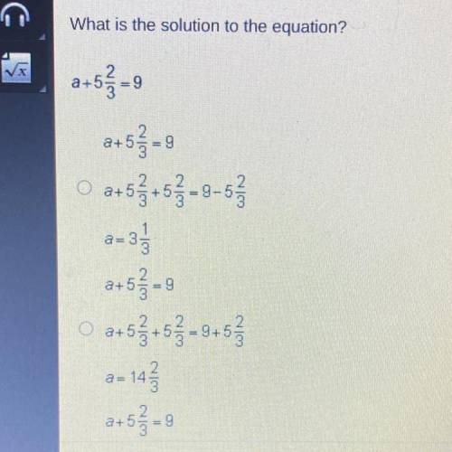 HELPPP PLSS What is the solution to the equation