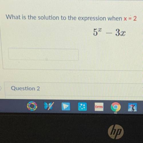 What is the solution to the expression