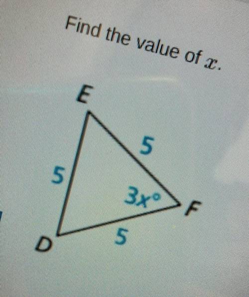 Find the value of x....​