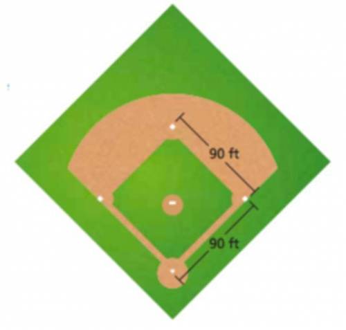 The distance from the pitcher’s mound to home plate is 60.5 feet. Does this form a right triangle w