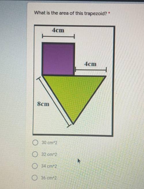 What is the area of this trapezoid?​