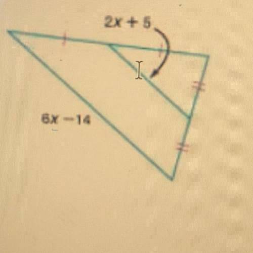 Pls help! Find the value of X. Show all of your work
