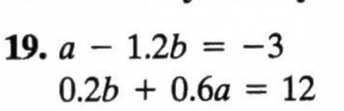 What is the value for a and b