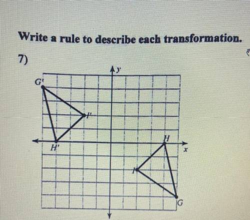 Can someone help me write a rule to describe this transformation please?