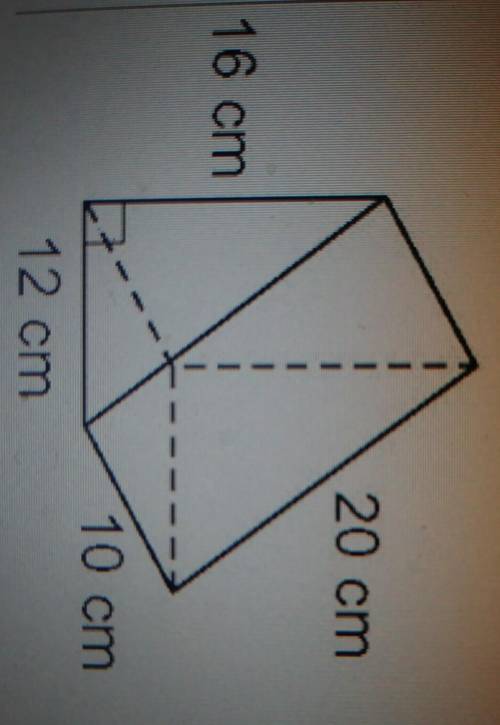 Find the lateral surface area of the prism below​
