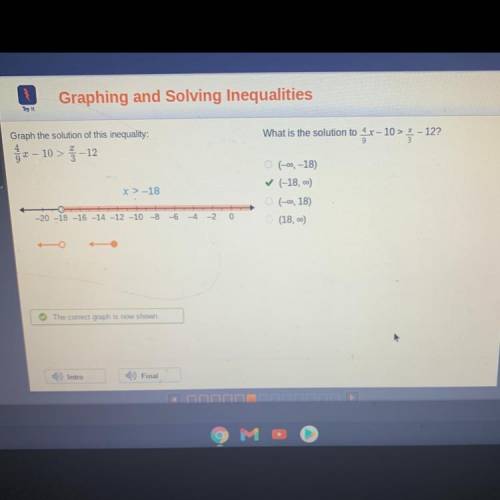 What is the solution to 4.x - 10 > X - 12?

10 >
Graph the solution of this inequality:
2-10