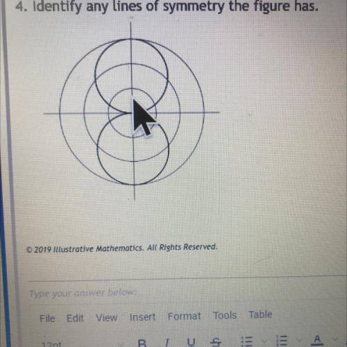 Identify any lines of symmetry the figure has