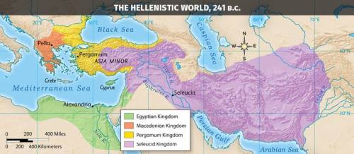 Who controlled the lands of ancient Greece during the Hellenistic World?
 

A 
Macedonian kingdom
B