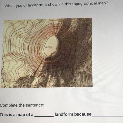 This is a map of a _ landform because ?
ASAP