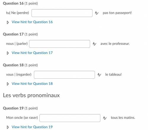 FRENCH HELP IS NEEEDED ASAP SCREEN SHOT DOWN BELOW OF QUESTIONS!!!