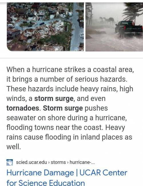 What are some impacts of Hurricanes?