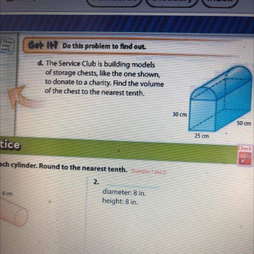 Show

your
Gat 147 Do this problem to find out.
work
d. The Service Club is building models
of sto