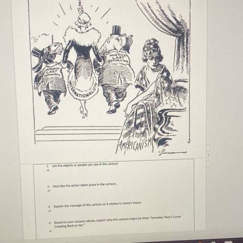 Anybody know how to read political cartoon in history ? and can ask 4 of the questions below ... fr