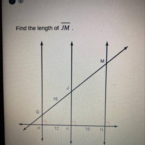 Find the length of JM