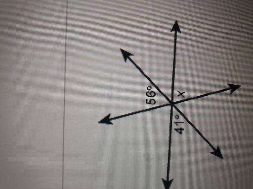What is the Measure of angle X? Enter your answer please