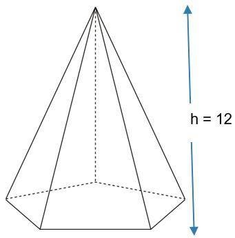 Sarah has two similar regular pyramids with pentagon-shaped bases. The smaller has a scale factor o