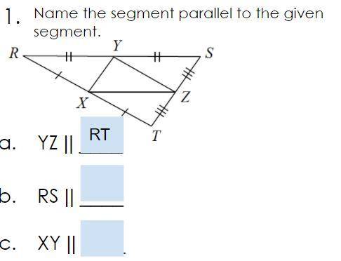 Please help.
Name the segments parallel to the given segment :/