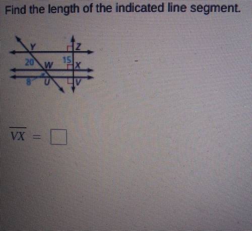 Find the length of the indicated line segment ​
