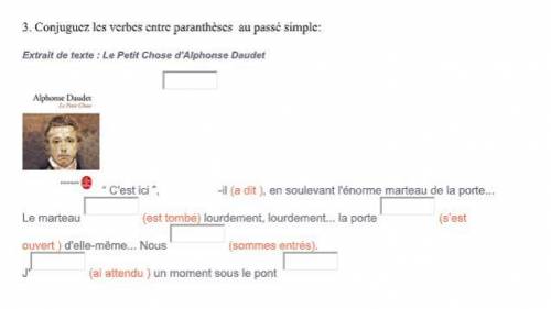 Good morning, I need the two exercises in French solved because I'm not so good. Exercises contain