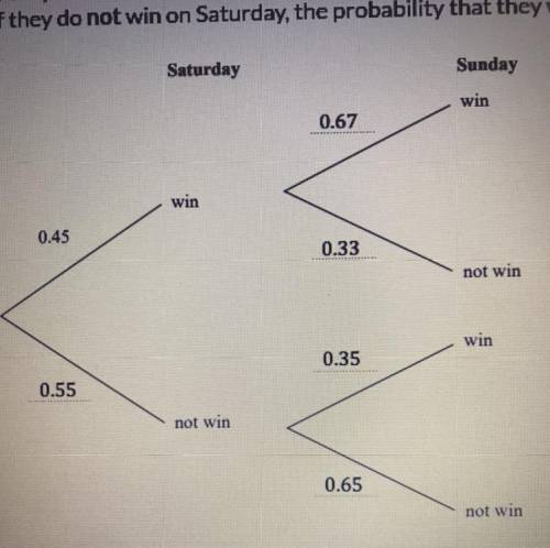Find the probability that the team will win exactly one of the two matches