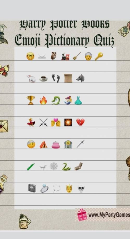 Guess the Harry Potter Movies by emoji. I've never watched or read HP so can someone please help, I